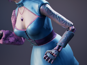 Vampire Cyborg Modello 3D
