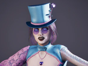 Vampiro Ciborgue Modelo 3D