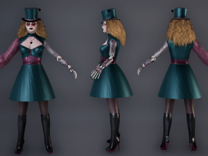 Vampire Cyborg Modello 3D