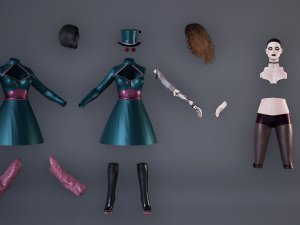 Vampire Cyborg Modello 3D