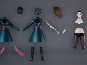 Vampiro Ciborgue Modelo 3D