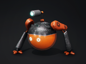 Robot Lantern - Scanner 3D Model