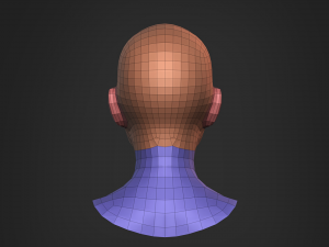 Nosed Foxy Bust Female Head Modelo 3D