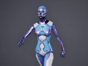 Robot Android Female Model 3D