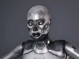 Robot Android Female Model 3D