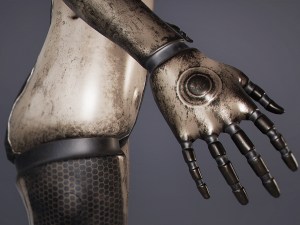 Robot Android Female Model 3D
