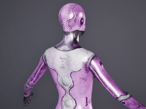 Robot Android Female Model 3D
