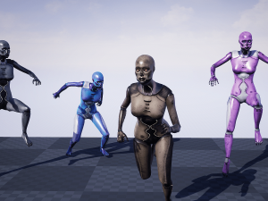 Robot Android Female Model 3D