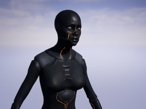 Robot Android Female Model 3D
