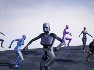 Robot Android Female Model 3D