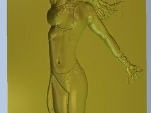 woman with a dragon 3D मॉडल