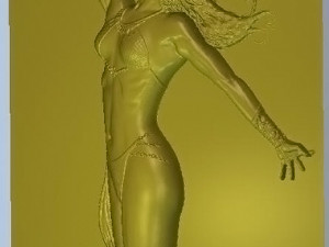 woman with a dragon 3D मॉडल