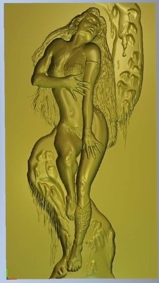 lady on the tree 3D 모델 .c4d .max .obj .3ds .fbx .stl .blend 