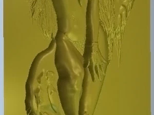 lady on the tree 3D Model