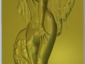 lady on the tree 3D 모델