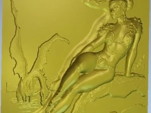 beauty and the dragon 3D Model
