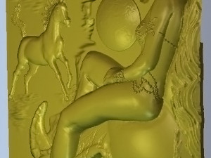 lady with a unicorn 3D Модель