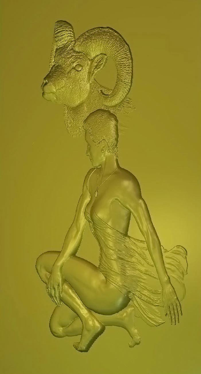 aries woman 3D Model .c4d .max .obj .3ds .fbx .stl .blend 