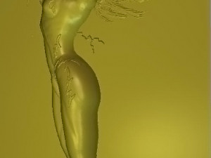 lightning woman 3D मॉडल