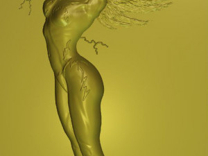 lightning woman 3D 模型
