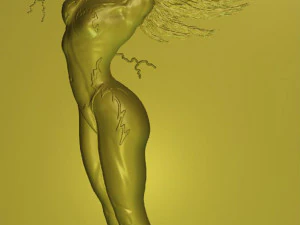 lightning woman 3D Model