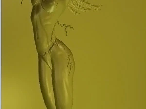 lightning woman 3D Model