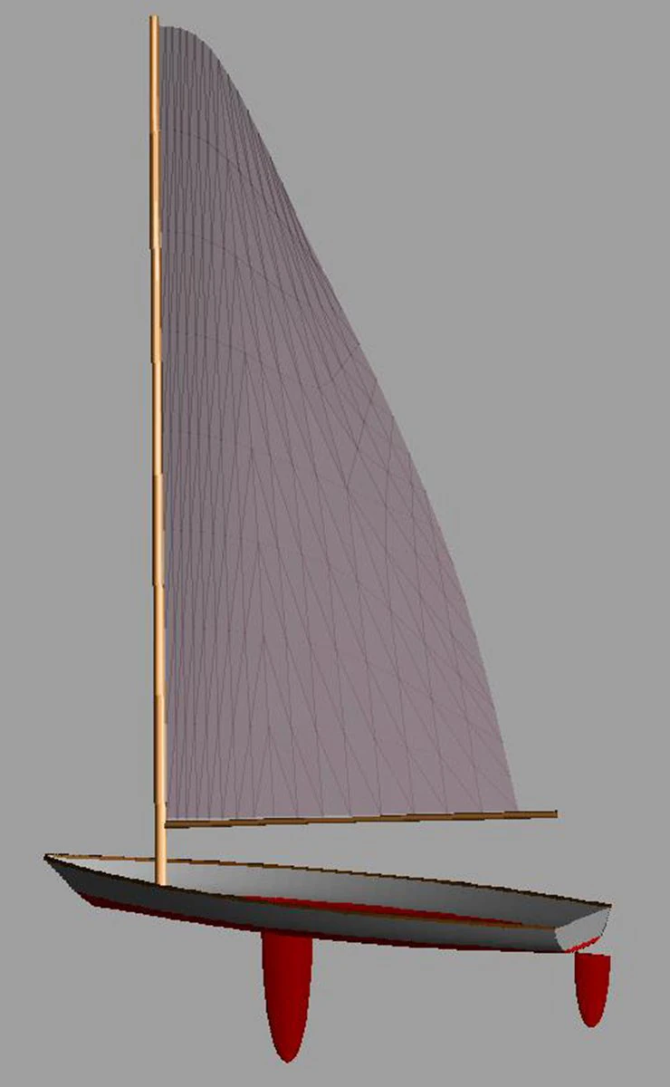 yacht- lazer 3D Model .c4d .max .obj .3ds .fbx .stl .blend