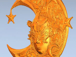 m&aacute;scara-lua Modelo 3D