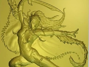 the lady in the cape 3D Print Model