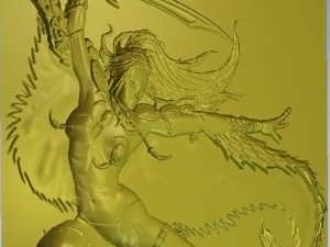 the lady in the cape Model do druku 3D