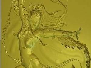 the lady in the cape Model do druku 3D