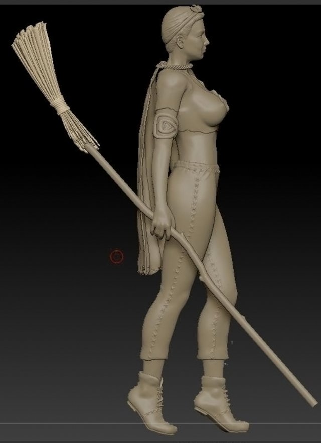 the witch wife 3D Model .c4d .max .obj .3ds .fbx .stl .blend