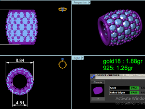 pave pendant 3D प्रिंट मॉडल