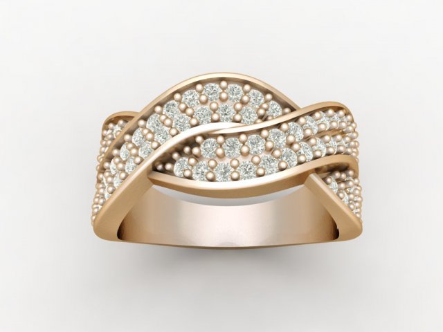 curve ring 1 3Dプリントモデル .c4d .max .obj .3ds .fbx .stl .blend 