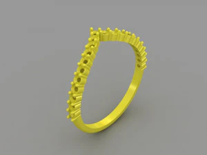 V ring 3D Model
