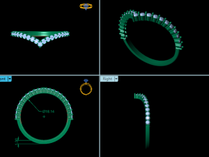 V ring 3D 模型