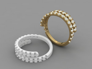 Spiral ring 3D Baskı Modeli