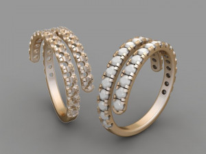 Spiral ring Modèles 3D en vedette