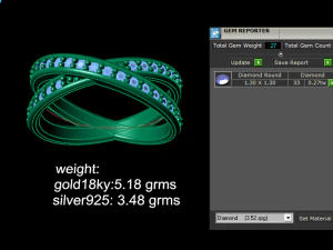 3d gold cross ring 3D print model 3D Print Model