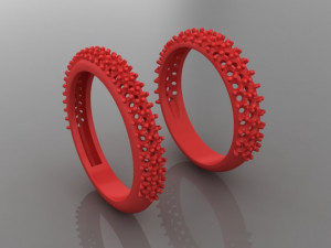 Free Diamond pave ring Modèles 3D en vedette