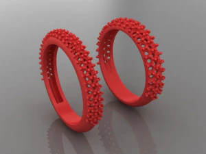 Free Diamond pave ring 3D Print Model