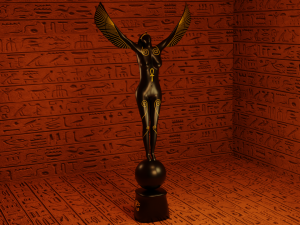 Isis egyptian goddes statue 3D Model