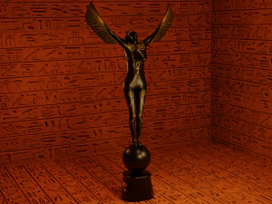 Isis egyptian goddes statue 3D Model