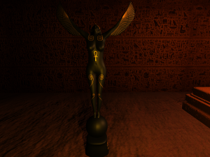 Isis egyptian goddes statue 3D 模型
