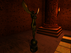 Isis egyptian goddes statue 3D 模型