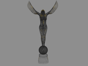 Isis egyptian goddes statue 3D 模型