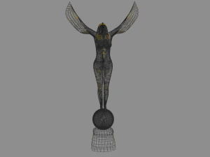 Isis egyptian goddes statue 3D Model