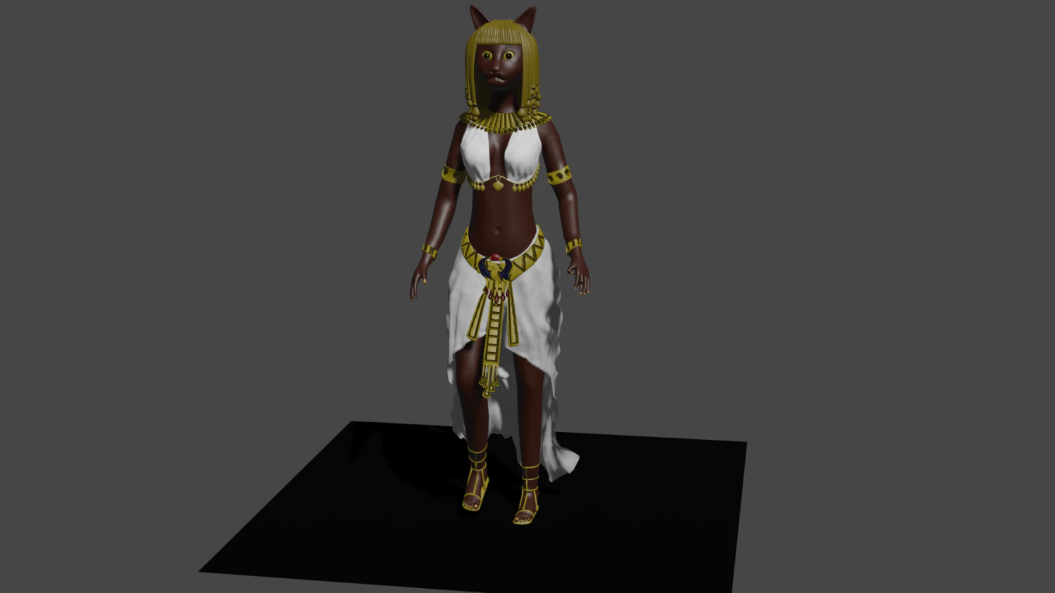 basted goddes 3D Model .c4d .max .obj .3ds .fbx .stl .blend
