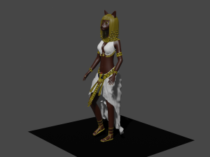 basted goddes 3D मॉडल