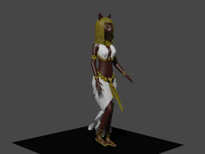 basted goddes 3D मॉडल